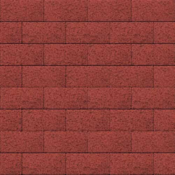 Тротуарная плитка Steinrus Прямоугольник Красная Native 60 мм